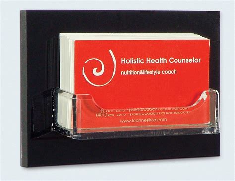 poster and business card holder